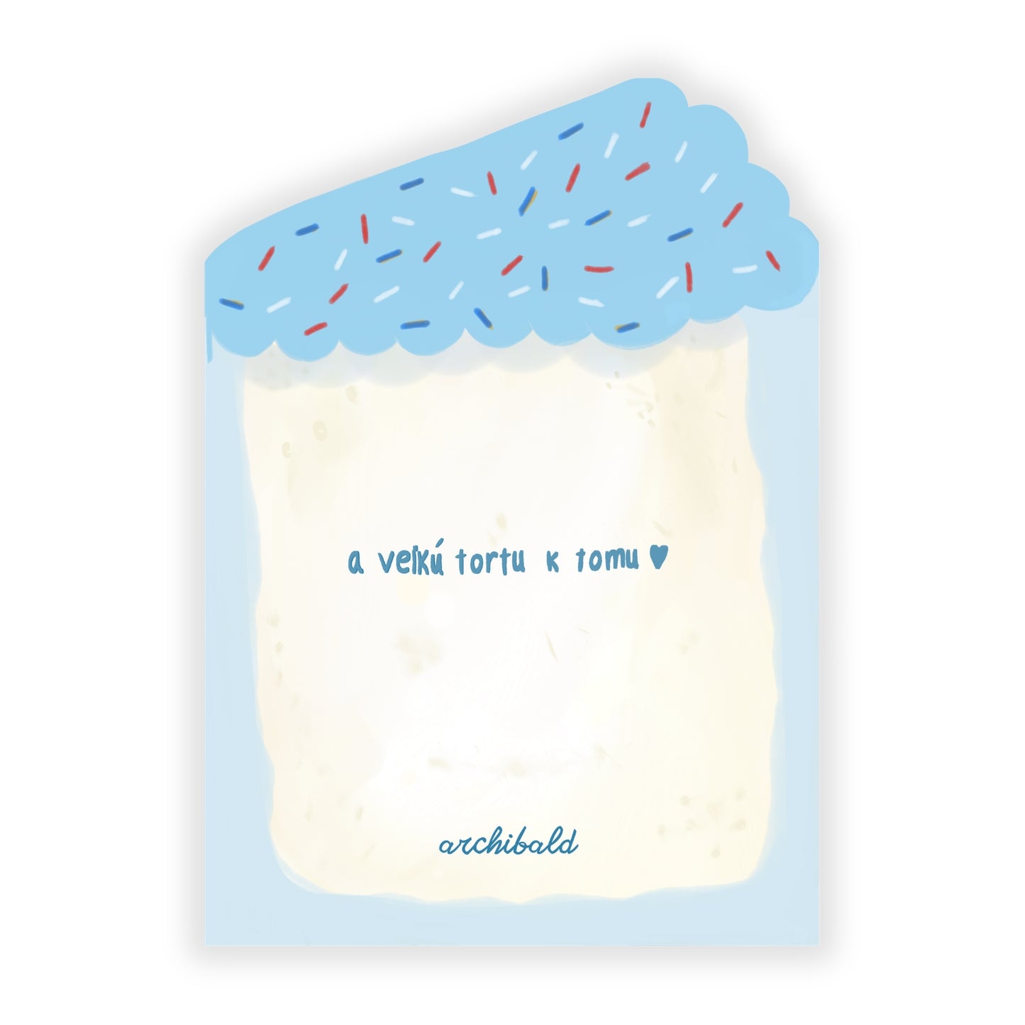 Prianie - Najkrajšie narodeniny torta modrá