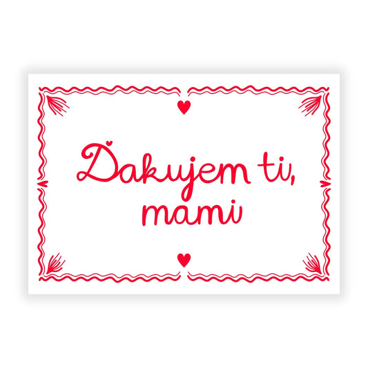 Pohľadnica - Ďakujem ti, mami