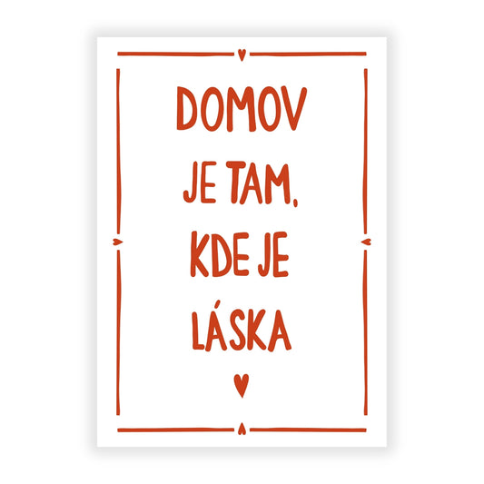 Plagát - Domov je tam kde je láska
