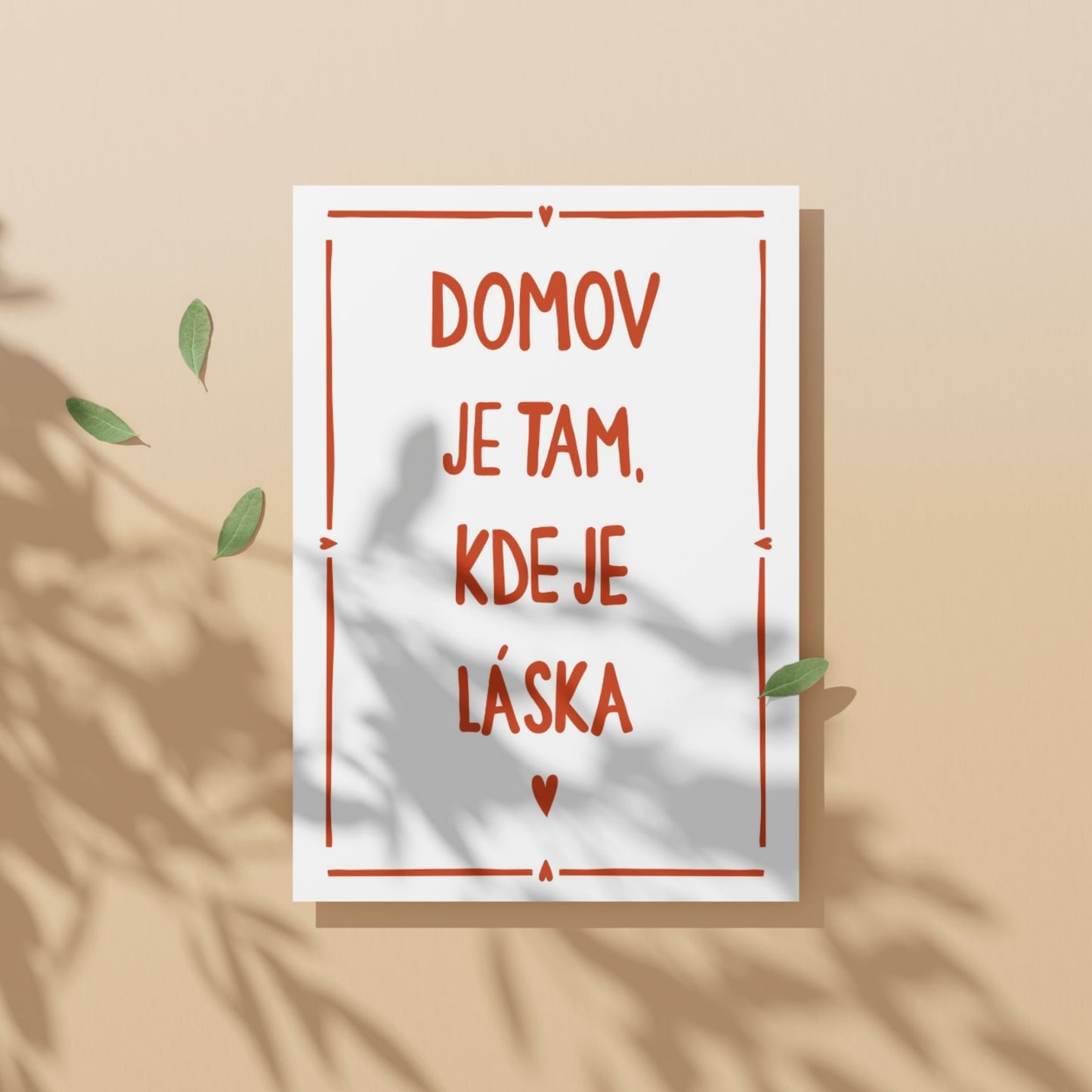 Plagát - Domov je tam kde je láska