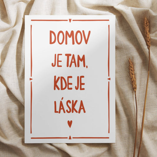 Plagát - Domov je tam kde je láska