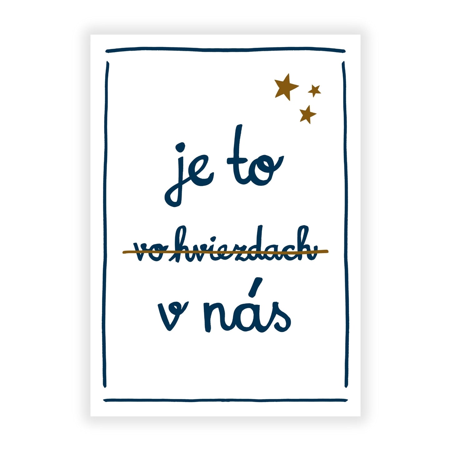 Plagát - Je to vo hviezdach