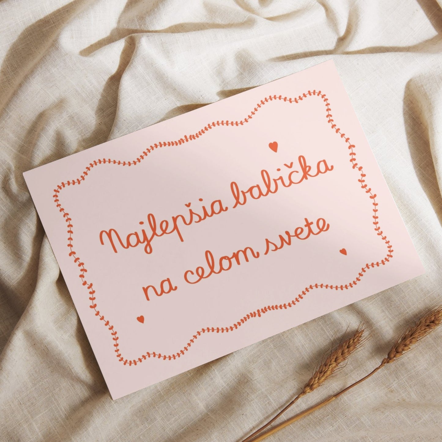 Pohľadnica - Najlepšia babička na celom svete