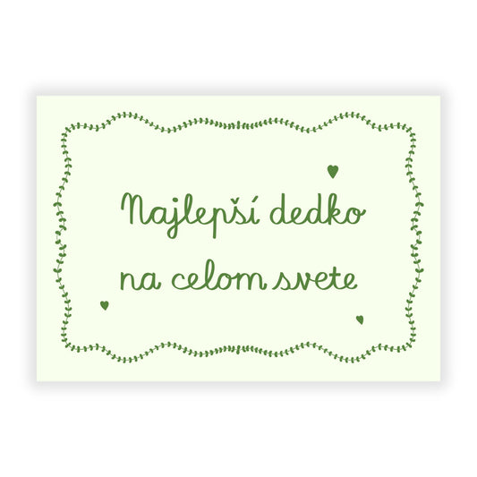 Pohľadnica - Najlepší dedko na celom svete