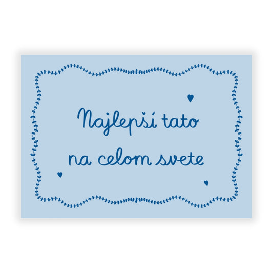 Pohľadnica - Najlepší tato na celom svete