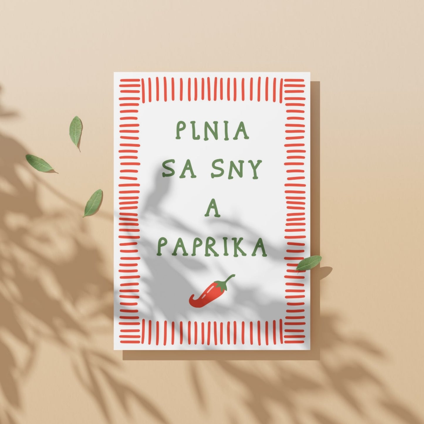 Plagát - Plnia sa sny a paprika