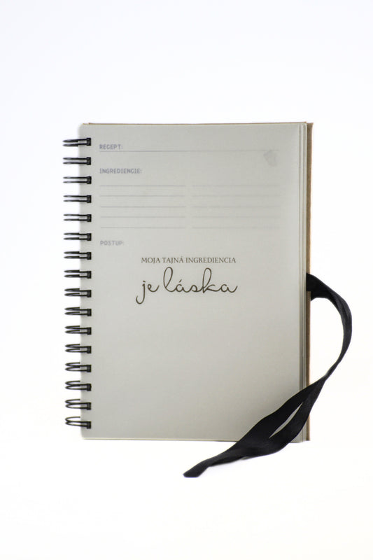 rucne vyrobeny zapisnik na recepty