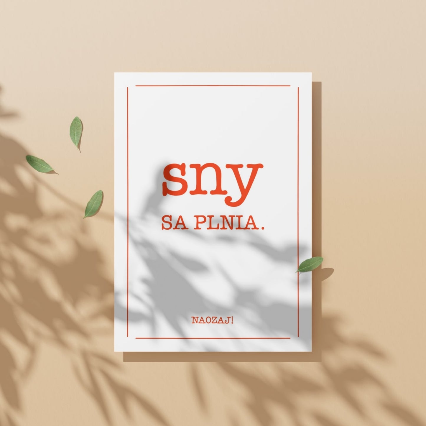 Plagát - Sny sa plnia. Naozaj!