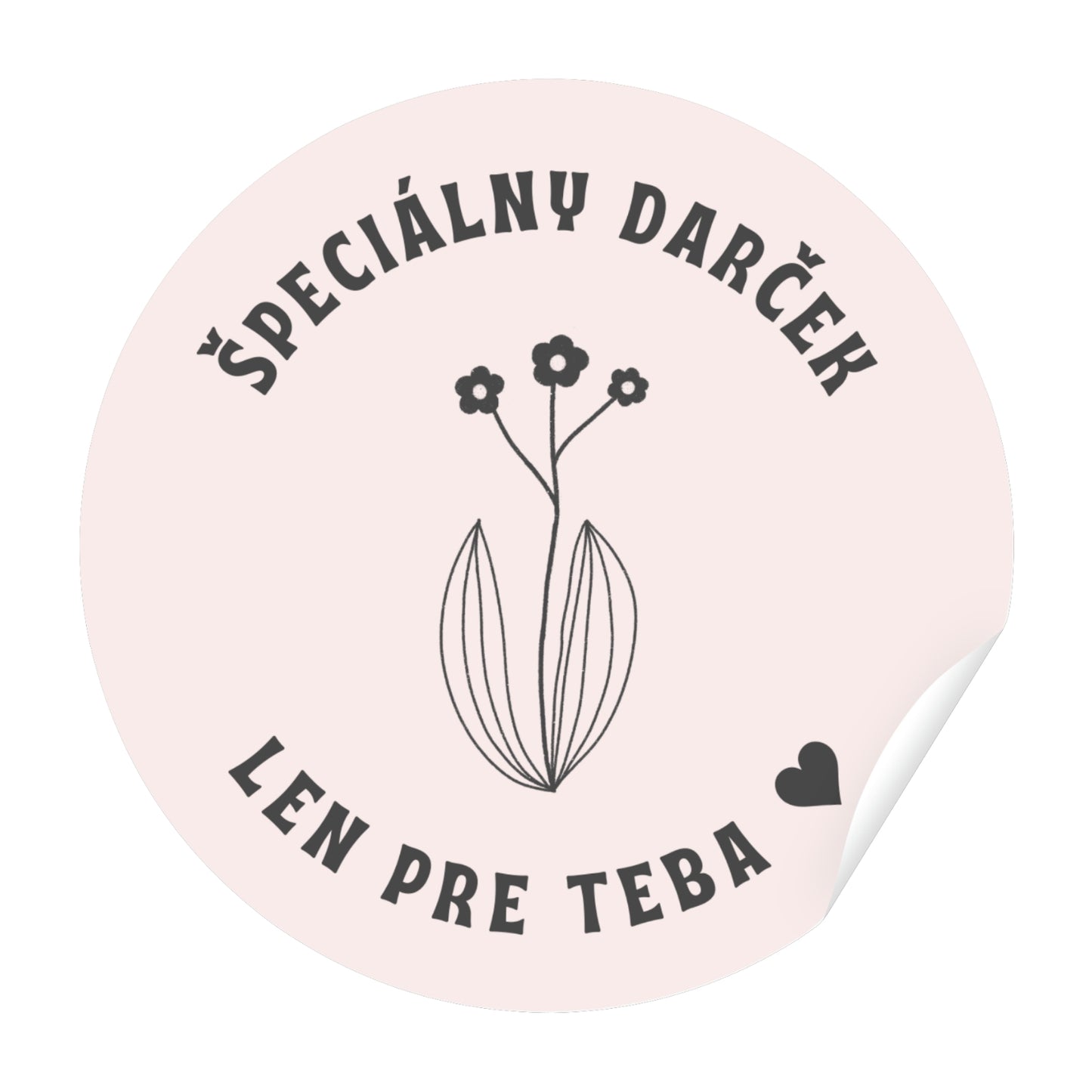 Nálepka - špeciálny darček len pre teba