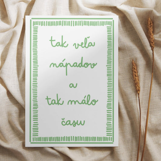 Plagát - Tak veľa nápadov a tak málo času