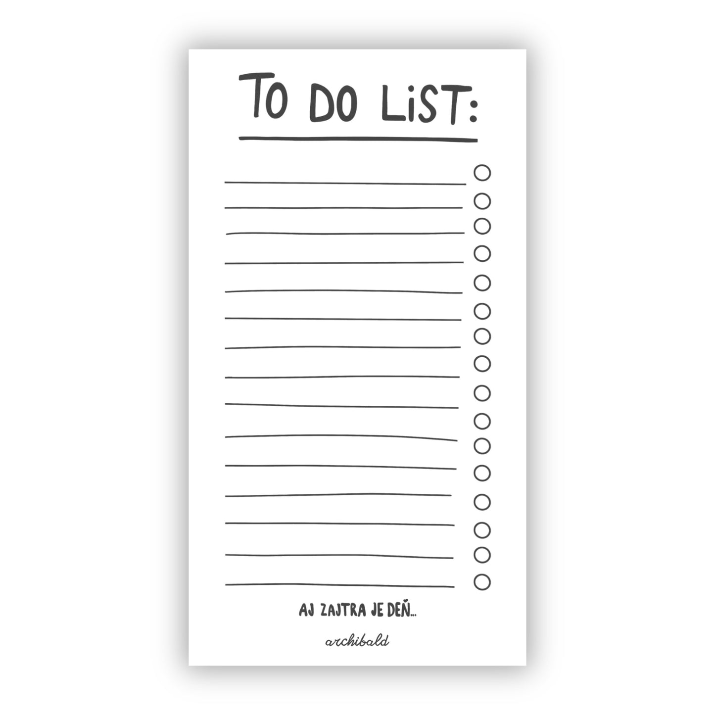 To do list – Aj zajtra je deň