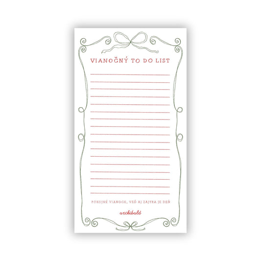 Vianočný to do list