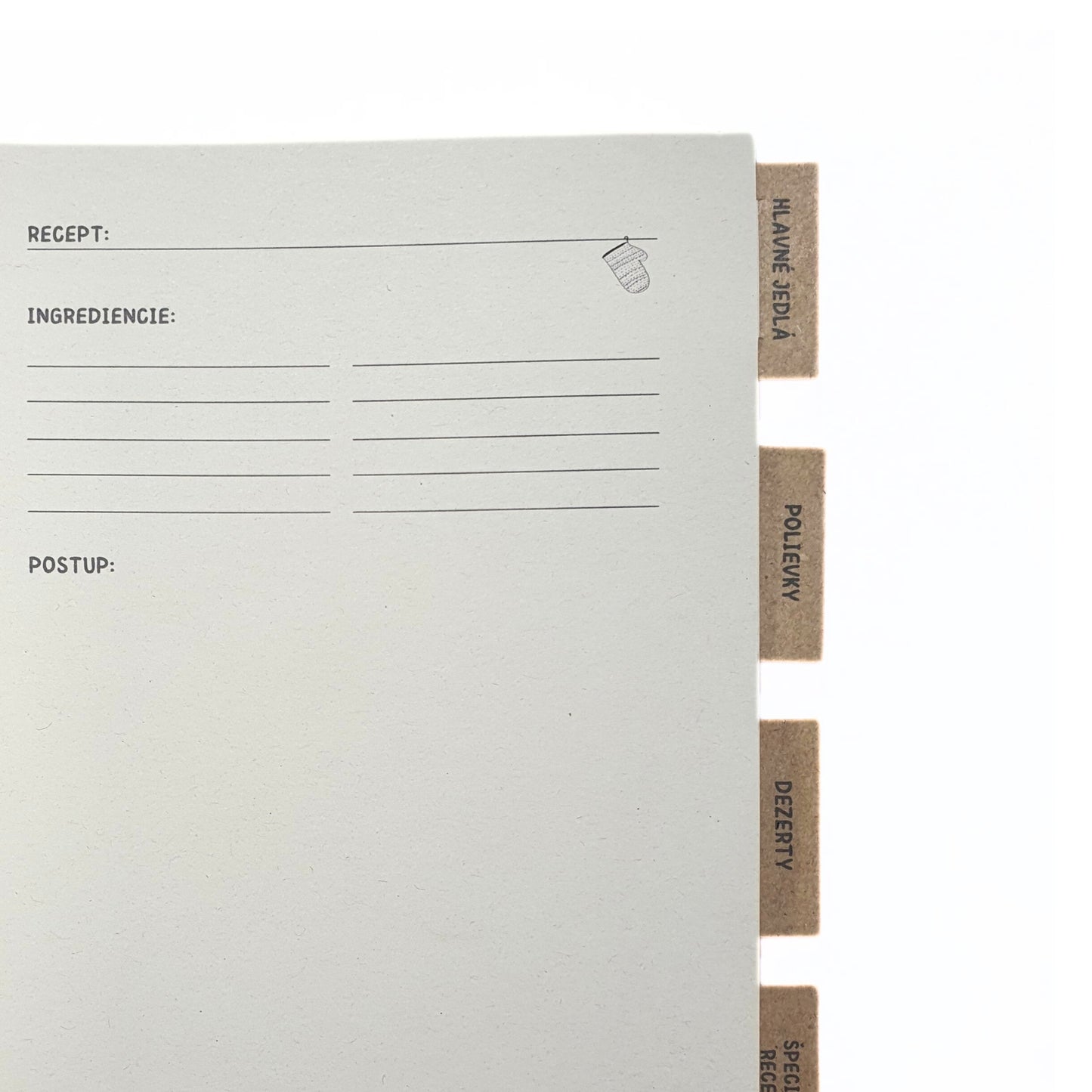 Záložky do zápisníka na recepty