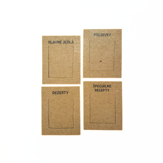 Záložky do zápisníka na recepty