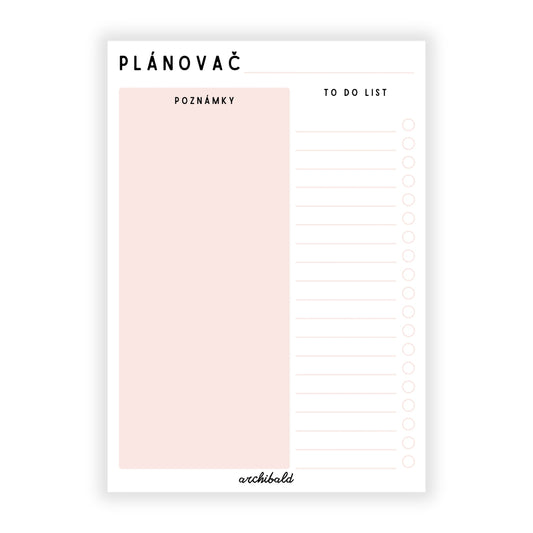 Plánovač A5 - farebný