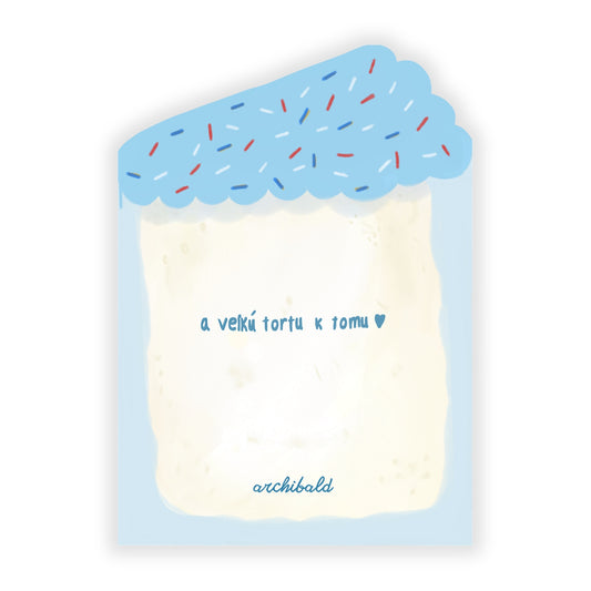 Prianie - Najkrajšie narodeniny torta modrá