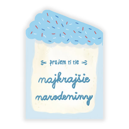 Prianie - Najkrajšie narodeniny torta modrá