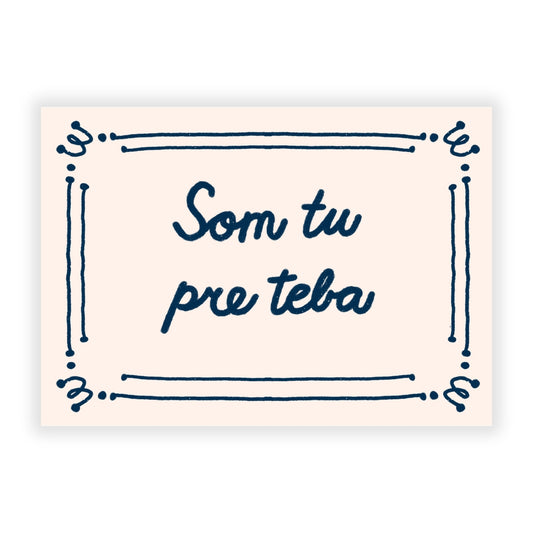 Pohľadnica - Som tu pre teba
