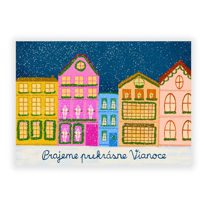 Pohľadnica - Prajeme prekrásne Vianoce