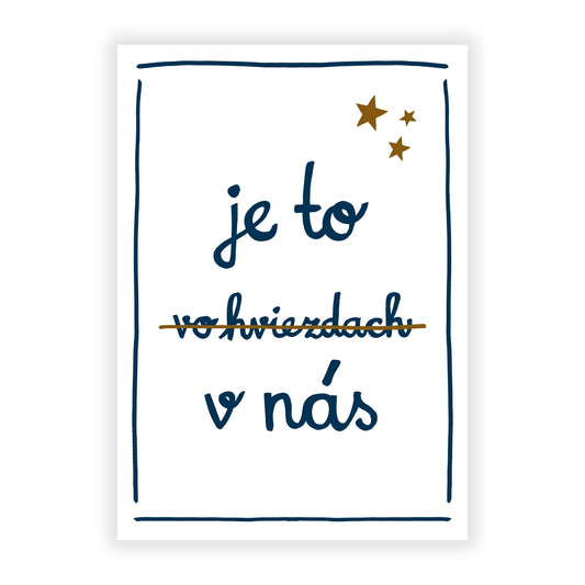 Plagát - Je to vo hviezdach