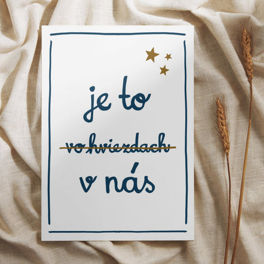 Plagát - Je to vo hviezdach