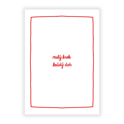 Plagát - Malý krok každý deň