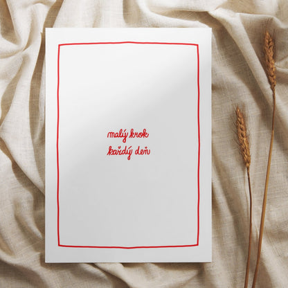 Plagát - Malý krok každý deň