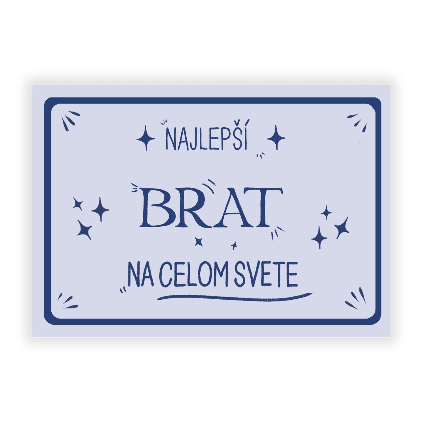 Pohľadnica - Najlepší brat na celom svete
