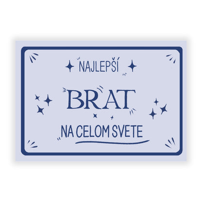 Pohľadnica - Najlepší brat na celom svete
