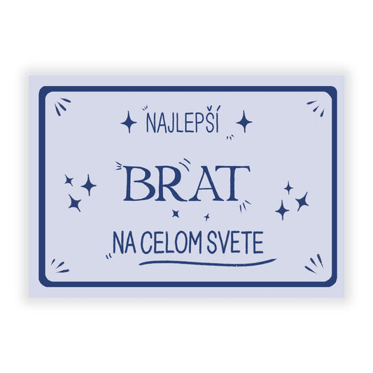 Pohľadnica - Najlepší brat na celom svete