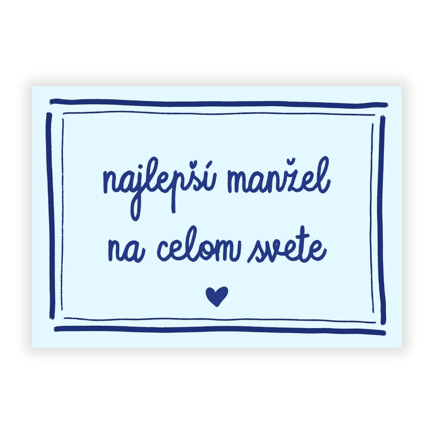 Pohľadnica - Najlepší manžel na celom svete