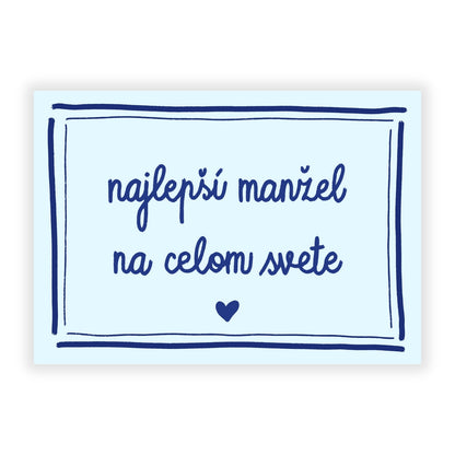 Pohľadnica - Najlepší manžel na celom svete