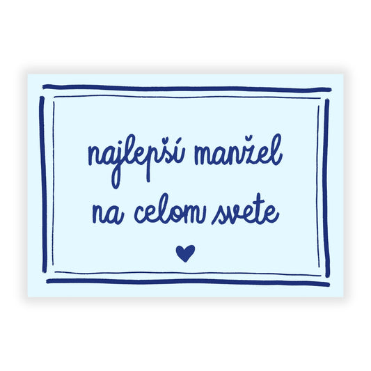 Pohľadnica - Najlepší manžel na celom svete