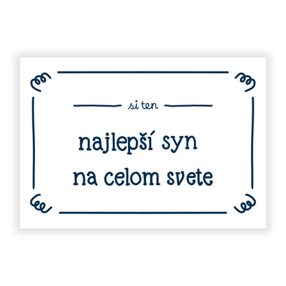 Pohľadnica - Najlepší syn na celom svete