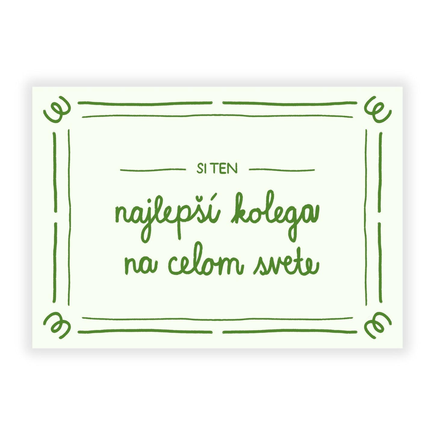 Pohľadnica - Najlepší kolega na celom svete