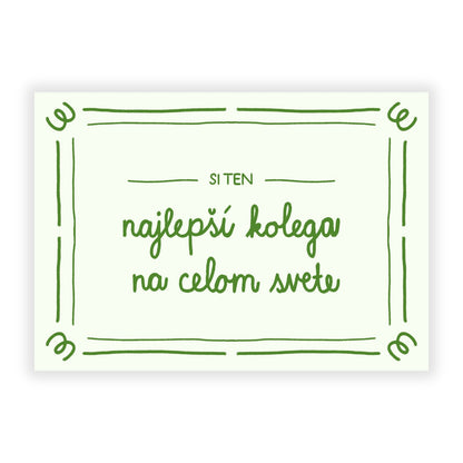 Pohľadnica - Najlepší kolega na celom svete