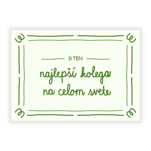 Pohľadnica - Najlepší kolega na celom svete