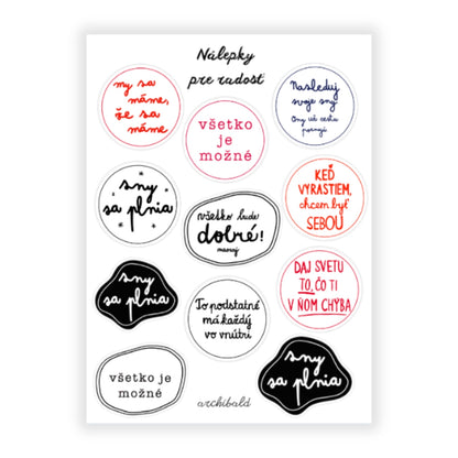 Nálepky pre radosť