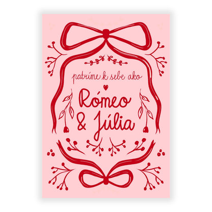 Pohľadnica - patríme k sebe ako Rómeo a Júlia