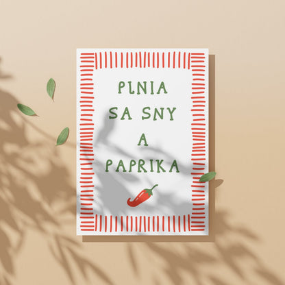 Plagát - Plnia sa sny a paprika