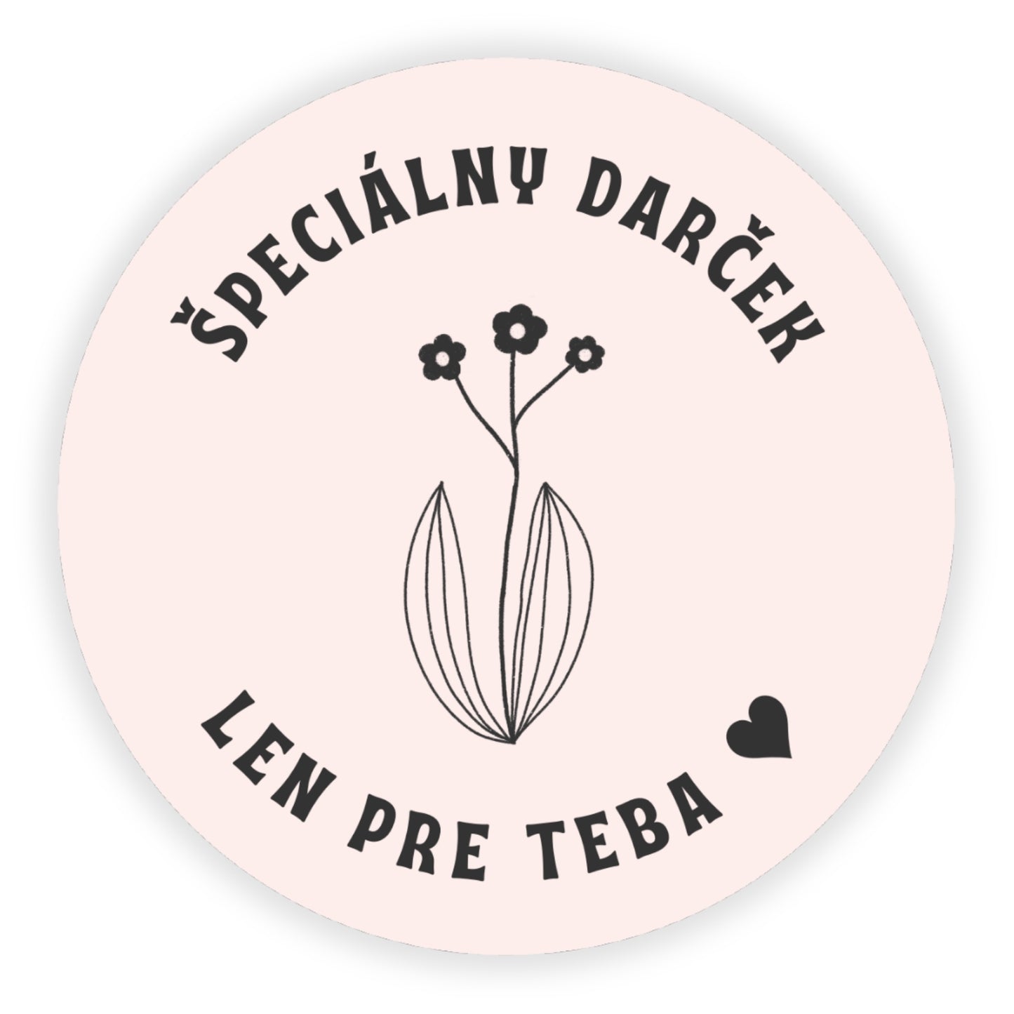 Nálepka - špeciálny darček len pre teba