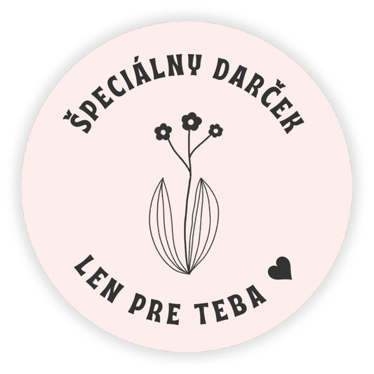 Nálepka - špeciálny darček len pre teba
