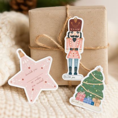 Vianočné menovky na darčeky