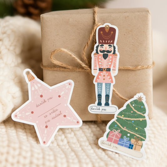 Vianočné menovky na darčeky