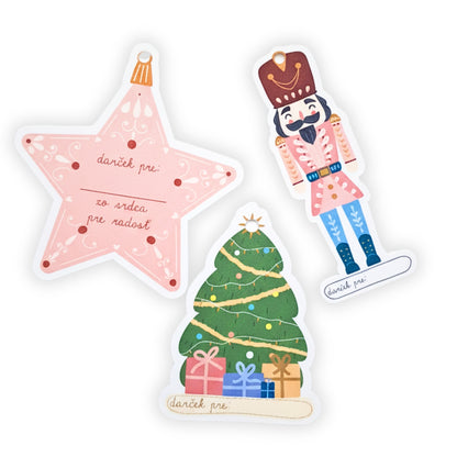 Vianočné menovky na darčeky