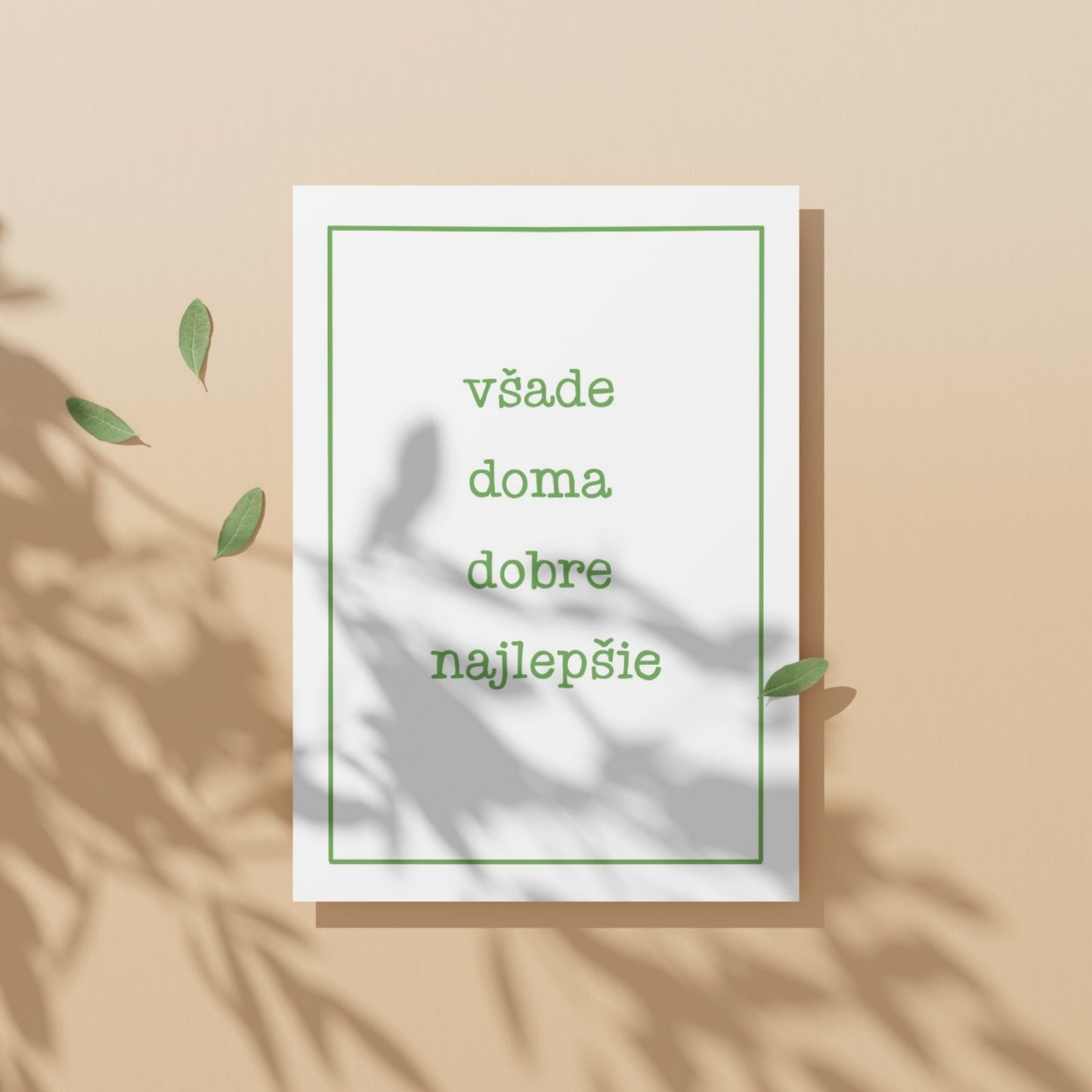 Plagát - Všade doma dobre najlepšie