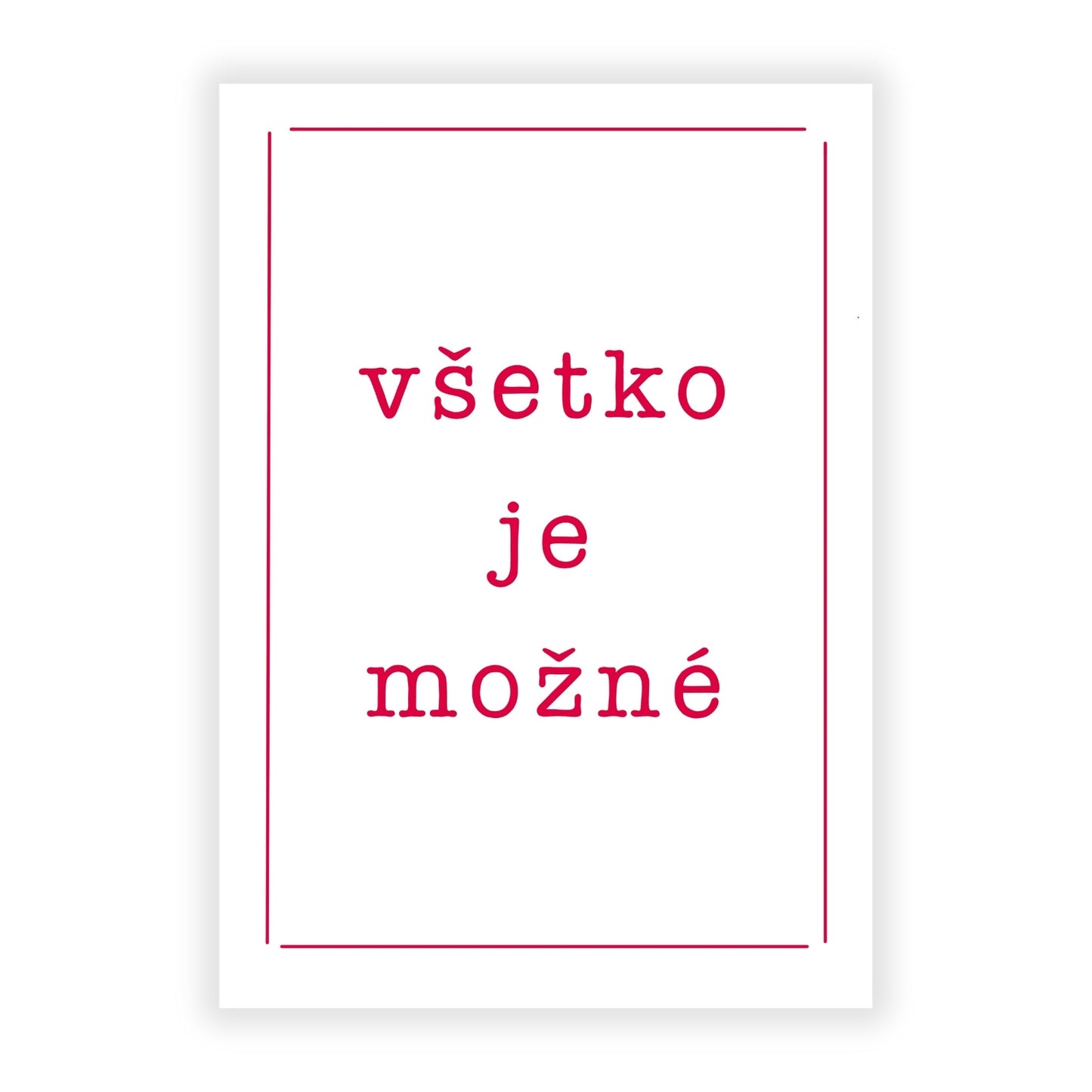 Plagát - Všetko je možné